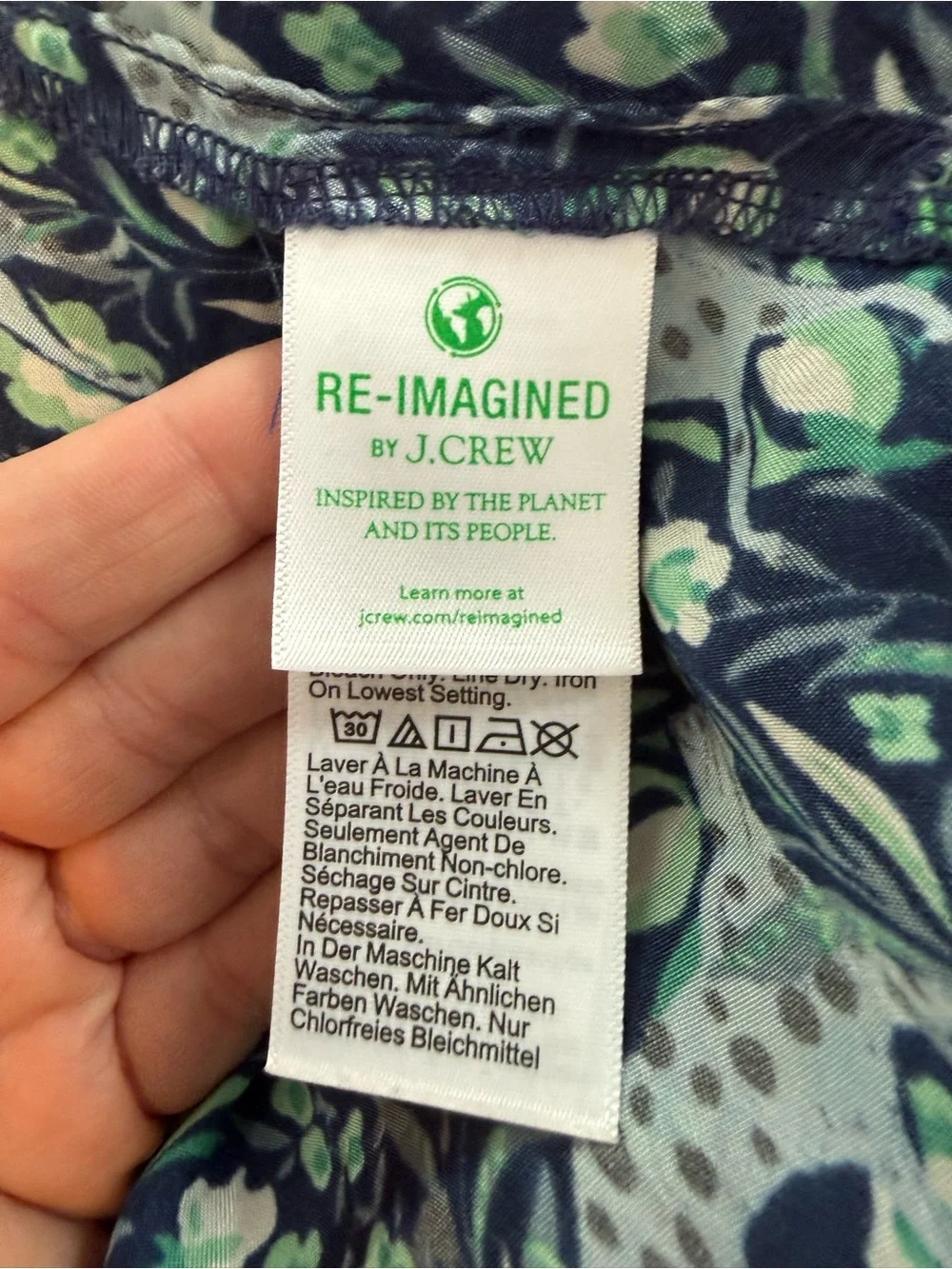 J. Crew Classic-fit shirt in fauna floral, Size 4, Like New!